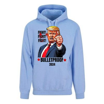 Trump Shot Bulletproof Bloody Ear Bleeding Butler Pa Trump Unisex Surf Hoodie