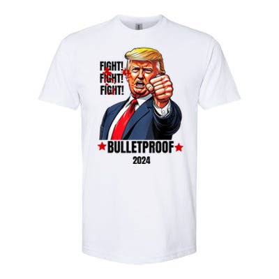 Trump Shot Bulletproof Bloody Ear Bleeding Butler Pa Trump Softstyle CVC T-Shirt