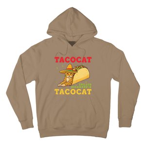 Tacocat Spelled Backwards Tacos And Cats Cinco De Mayo Cat Hoodie