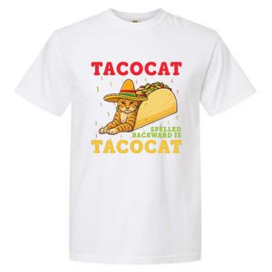 Tacocat Spelled Backwards Tacos And Cats Cinco De Mayo Cat Garment-Dyed Heavyweight T-Shirt