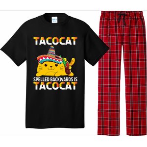 Tacocat Spelled Backward Is Tacocat Taco Cat Pajama Set