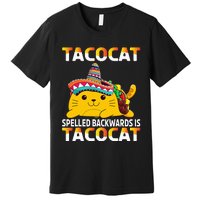 Tacocat Spelled Backward Is Tacocat Taco Cat Premium T-Shirt