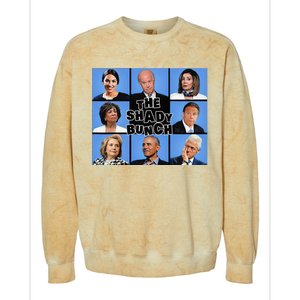 The Shady Bunch Funny Past Presidents Colorblast Crewneck Sweatshirt