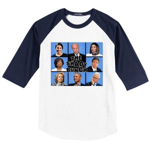 The Shady Bunch Funny Past Presidents Baseball Sleeve Shirt