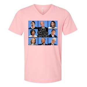 The Shady Bunch Funny Past Presidents V-Neck T-Shirt