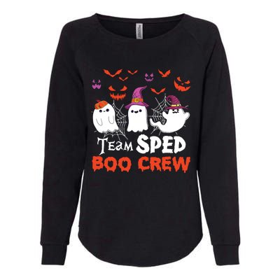 Team Sped Boo Crew Cute Ghost Halloween Costume Teacher Womens California Wash Sweatshirt