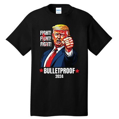 Trump Shot Bulletproof Bloody Ear Bleeding Butler Pa Trump Tall T-Shirt