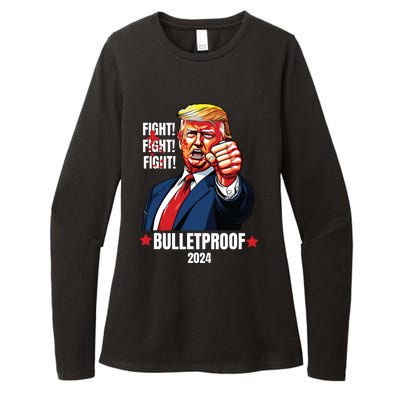 Trump Shot Bulletproof Bloody Ear Bleeding Butler Pa Trump Womens CVC Long Sleeve Shirt