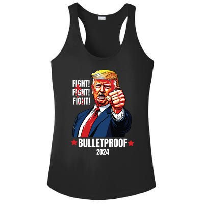 Trump Shot Bulletproof Bloody Ear Bleeding Butler Pa Trump Ladies PosiCharge Competitor Racerback Tank