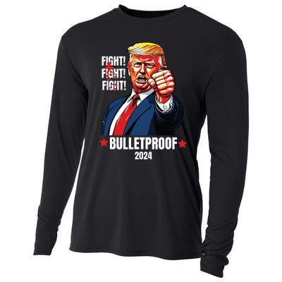 Trump Shot Bulletproof Bloody Ear Bleeding Butler Pa Trump Cooling Performance Long Sleeve Crew