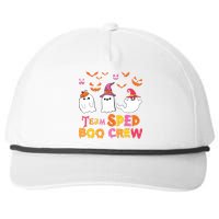 Team Sped Boo Crew Cute Ghost Halloween Costume Teacher Snapback Five-Panel Rope Hat