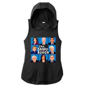 The Shady Bunch Anti Biden Obama Clinton Funny Vote Trump Ladies PosiCharge Tri-Blend Wicking Draft Hoodie Tank