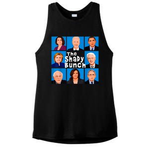 The Shady Bunch Anti Biden Obama Clinton Funny Vote Trump Ladies PosiCharge Tri-Blend Wicking Tank