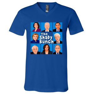 The Shady Bunch Anti Biden Obama Clinton Funny Vote Trump V-Neck T-Shirt