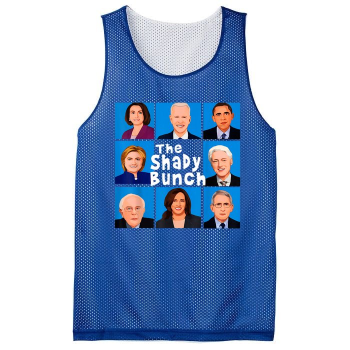 The Shady Bunch Anti Biden Obama Clinton Funny Vote Trump Mesh Reversible Basketball Jersey Tank