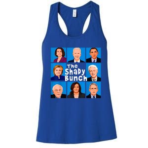 The Shady Bunch Anti Biden Obama Clinton Funny Vote Trump Women's Racerback Tank