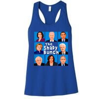 The Shady Bunch Anti Biden Obama Clinton Funny Vote Trump Women's Racerback Tank