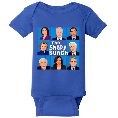 The Shady Bunch Anti Biden Obama Clinton Funny Vote Trump Baby Bodysuit