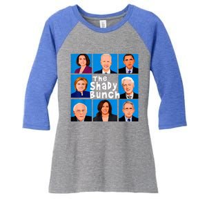 The Shady Bunch Anti Biden Obama Clinton Funny Vote Trump Women's Tri-Blend 3/4-Sleeve Raglan Shirt