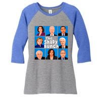 The Shady Bunch Anti Biden Obama Clinton Funny Vote Trump Women's Tri-Blend 3/4-Sleeve Raglan Shirt