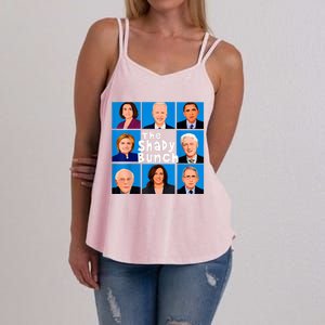 The Shady Bunch Anti Biden Obama Clinton Funny Vote Trump Women's Strappy Tank