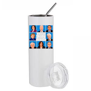 The Shady Bunch Anti Biden Obama Clinton Funny Vote Trump Stainless Steel Tumbler