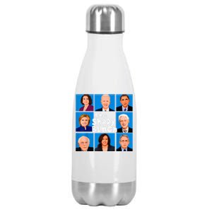 The Shady Bunch Anti Biden Obama Clinton Funny Vote Trump Stainless Steel Insulated Water Bottle