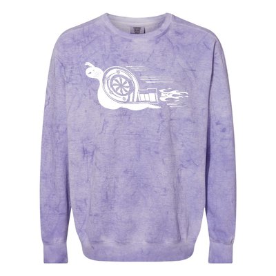 Turbo Snail Boosted Boost Turbro Colorblast Crewneck Sweatshirt