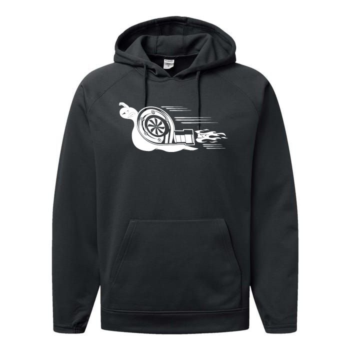 Turbo Snail Boosted Boost Turbro Performance Fleece Hoodie