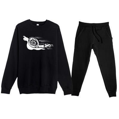 Turbo Snail Boosted Boost Turbro Premium Crewneck Sweatsuit Set