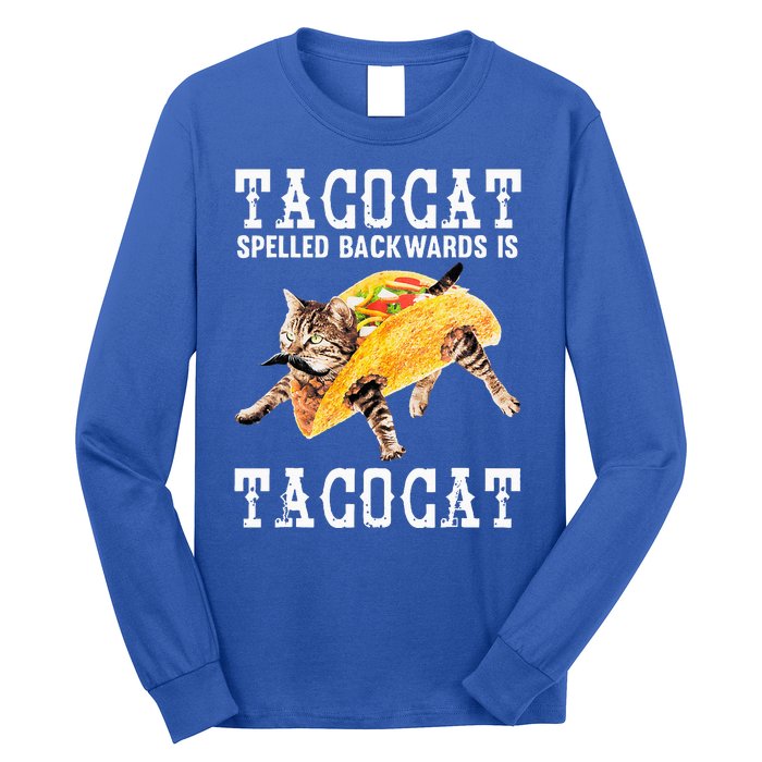 Tacocat Spelled Backward Is Taco Cat Long Sleeve Shirt