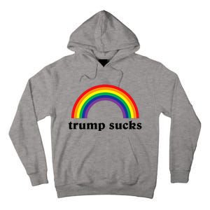 Trump Sucks Big Rainbow Anti Trump 2024 Election Lgbt Gay Tall Hoodie