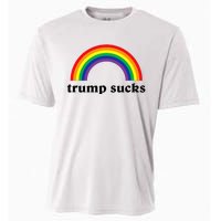 Trump Sucks Big Rainbow Anti Trump 2024 Election Lgbt Gay Cooling Performance Crew T-Shirt