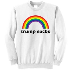 Trump Sucks Big Rainbow Anti Trump 2024 Election Lgbt Gay Sweatshirt