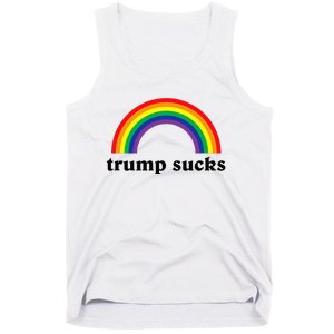 Trump Sucks Big Rainbow Anti Trump 2024 Election Lgbt Gay Tank Top