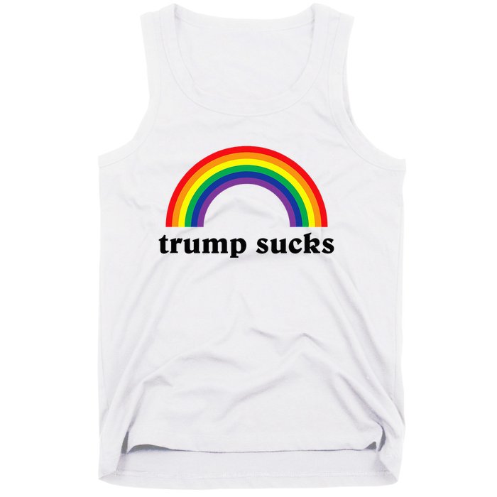 Trump Sucks Big Rainbow Anti Trump 2024 Election Lgbt Gay Tank Top