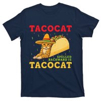 Tacocat Spelled Backwards Tacos And Cats Cinco De Mayo Cat T-Shirt