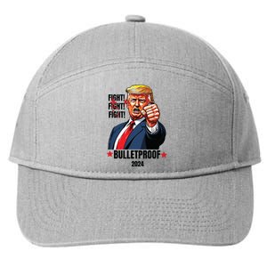 Trump Shot Bulletproof Bloody Ear Bleeding Butler Pa Trump 7-Panel Snapback Hat