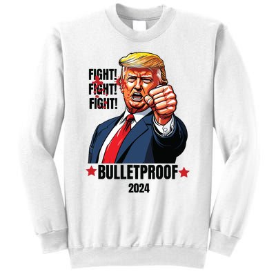 Trump Shot Bulletproof Bloody Ear Bleeding Butler Pa Trump Sweatshirt