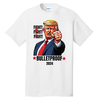 Trump Shot Bulletproof Bloody Ear Bleeding Butler Pa Trump Tall T-Shirt