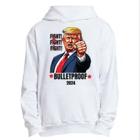 Trump Shot Bulletproof Bloody Ear Bleeding Butler Pa Trump Urban Pullover Hoodie