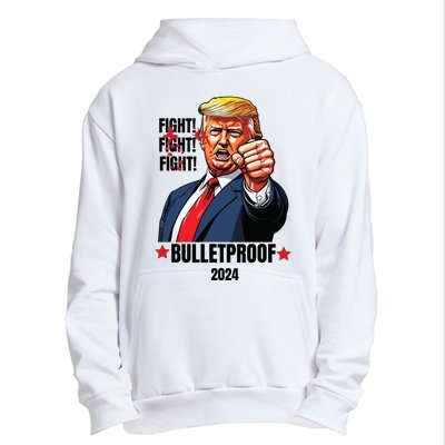 Trump Shot Bulletproof Bloody Ear Bleeding Butler Pa Trump Urban Pullover Hoodie