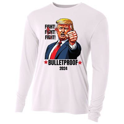 Trump Shot Bulletproof Bloody Ear Bleeding Butler Pa Trump Cooling Performance Long Sleeve Crew