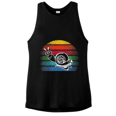 Turbo Snail Boost Racing Team Car Engine Steam Punk Style Ladies PosiCharge Tri-Blend Wicking Tank