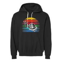 Turbo Snail Boost Racing Team Car Engine Steam Punk Style Garment-Dyed Fleece Hoodie