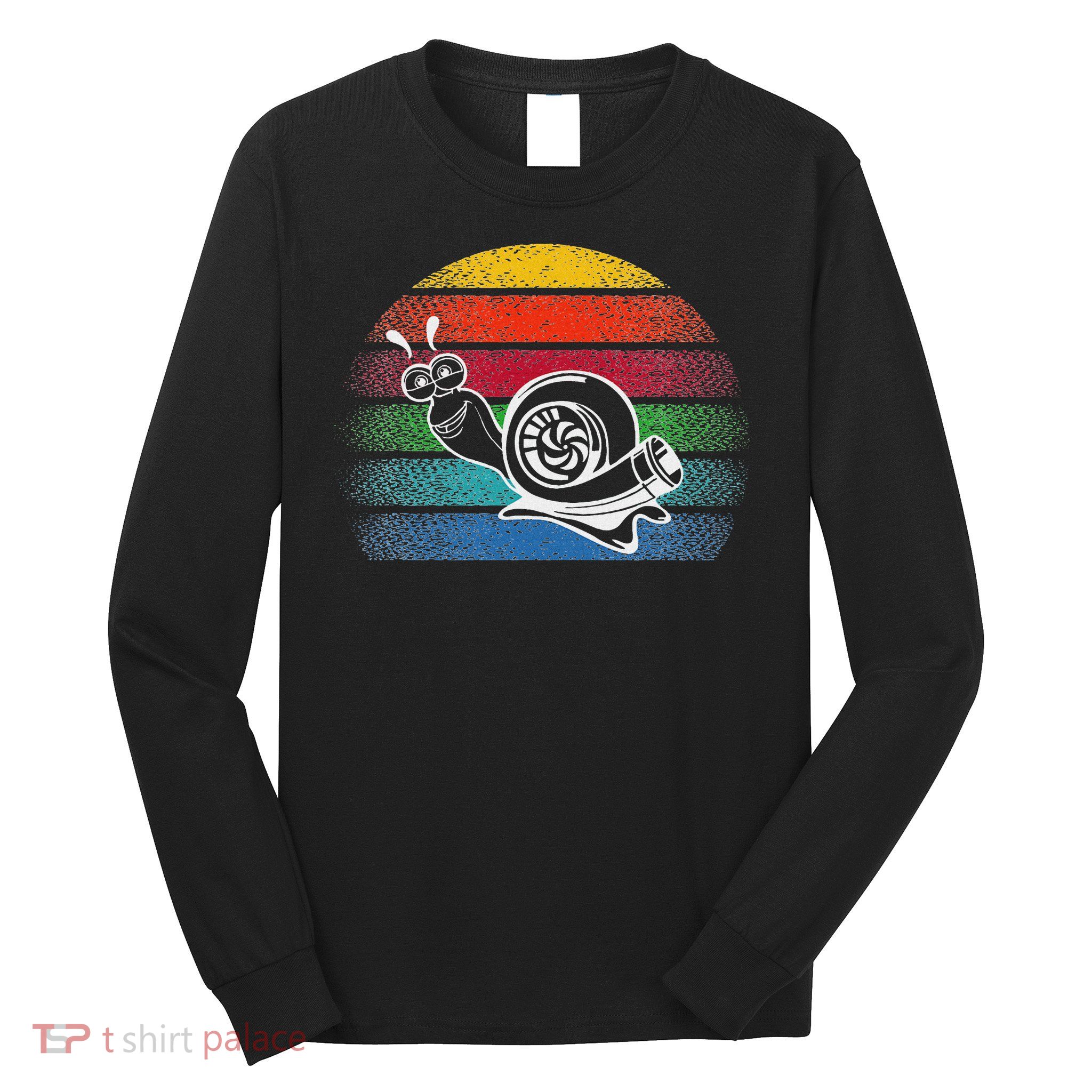 Turbo Snail Boost Racing Team Car Engine Steam Punk Style Long Sleeve Shirt