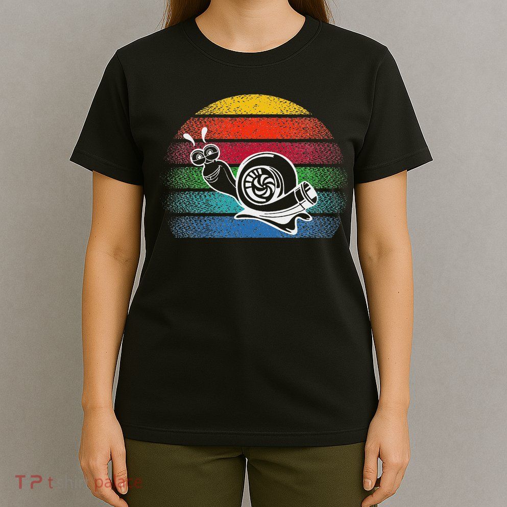 Turbo Snail Boost Racing Team Car Engine Steam Punk Style T-Shirt