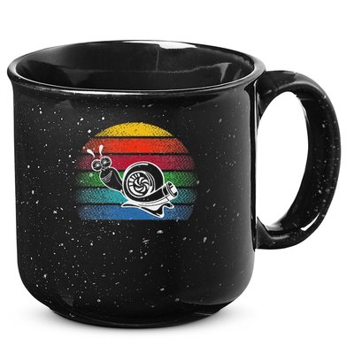 Turbo Snail Boost Racing Team Car Engine Steam Punk Style 15oz Campfire Ceramic Mug