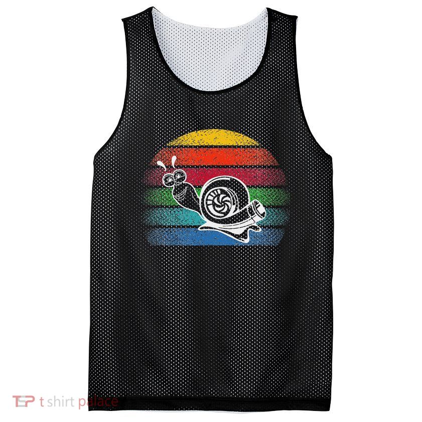 Turbo Snail Boost Racing Team Car Engine Steam Punk Style Mesh Reversible Basketball Jersey Tank