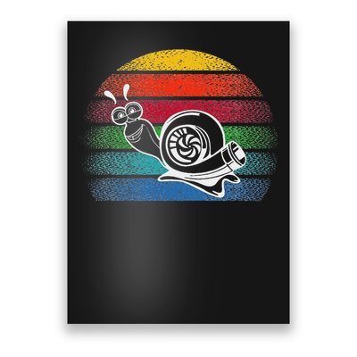 Turbo Snail Boost Racing Team Car Engine Steam Punk Style Poster